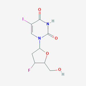 molecular formula C9H10FIN2O4 B220941 3'-Fluoro-2',3'-dideoxy-5-iodouridine CAS No. 119644-23-4