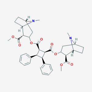 molecular formula C38H46N2O8 B220950 omega-Truxilline CAS No. 113297-77-1
