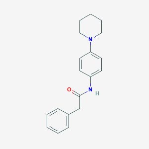 molecular formula C19H22N2O B220966 2-phenyl-N-[4-(piperidin-1-yl)phenyl]acetamide 