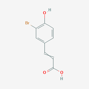 molecular formula C27H47N7O6 B220985 3-ブロモ-4-ヒドロキシケイ皮酸 CAS No. 119405-32-2