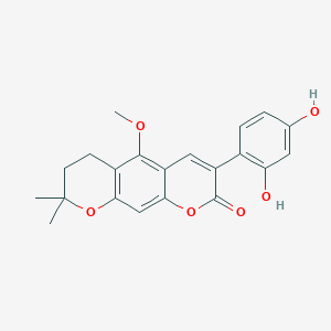 molecular formula C18H11Cl3N2O B221036 Isoglycycoumarin CAS No. 117038-82-1