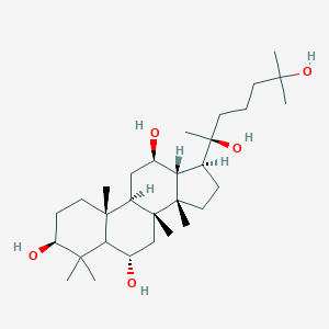 (3S,6S,8R,9R,10R,12R,13R,14S,17S)-17-[(2S)-2,6-dihydroxy-6-methylheptan-2-yl]-4,4,8,10,14-pentamethyl-2,3,5,6,7,9,11,12,13,15,16,17-dodecahydro-1H-cyclopenta[a]phenanthrene-3,6,12-triol