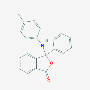 molecular formula C21H17NO2 B221062 3-phenyl-3-(4-toluidino)-2-benzofuran-1(3H)-one 