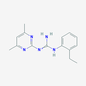 molecular formula C15H19N5 B221068 2-(4,6-Dimethylpyrimidin-2-yl)-1-(2-ethylphenyl)guanidine 