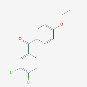 molecular formula C15H12Cl2O2 B022108 3,4-Dichloro-4'-ethoxybenzophenone CAS No. 106473-07-8