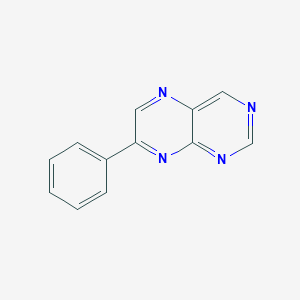 molecular formula C12H8N4 B221087 7-Phenylpteridine 