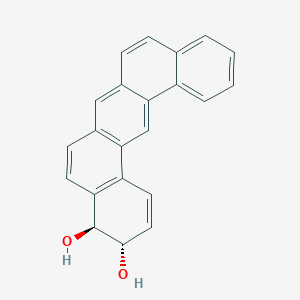 molecular formula C24H24N2O6S B221121 3,4-Dihydrodihydroxydibenz(a,j)anthracene CAS No. 114326-33-9