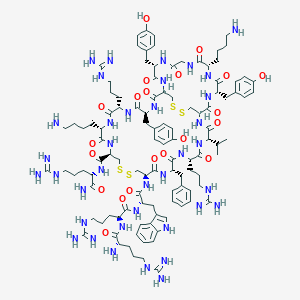 H-Arg-Arg-Trp-Cys(1)-Phe-Arg-Val-Cys(2)-Tyr-Lys-Gly-Tyr-Cys(2)-Tyr-Arg-Lys-Cys(1)-Arg-NH2