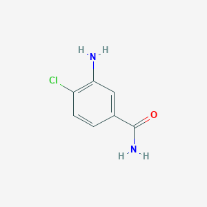 molecular formula C7H7ClN2O B022114 3-氨基-4-氯苯甲酰胺 CAS No. 19694-86-1