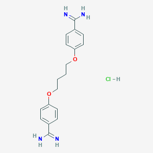 molecular formula C18H23ClN4O2 B221159 1,4-Bis(4-amidinophenoxy)butane CAS No. 121324-49-0