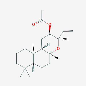 molecular formula C4H10N4O B221183 Ent-13-epi-12-acetoxymanoyl oxide CAS No. 122551-69-3