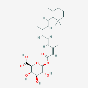 molecular formula C₂₆H₃₆O₈ B022127 13-顺式视黄酸-β-葡萄糖醛酸苷 CAS No. 78147-42-9