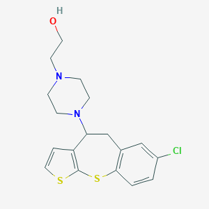 molecular formula C18H21ClN2OS2 B221275 2-[4-(7-Chloro-4,5-dihydrothieno[2,3-b][1]benzothiepin-4-yl)piperazin-1-yl]ethanol 