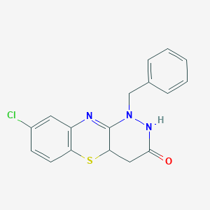 molecular formula C17H14ClN3OS B221279 1-benzyl-8-chloro-4,4a-dihydro-2H-pyridazino[4,3-b][1,4]benzothiazin-3-one 