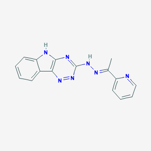 N-[(E)-1-pyridin-2-ylethylideneamino]-5H-[1,2,4]triazino[5,6-b]indol-3-amine