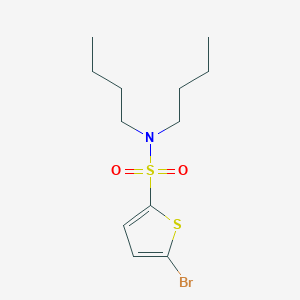 molecular formula C12H20BrNO2S2 B221335 5-bromo-N,N-dibutyl-2-thiophenesulfonamide 