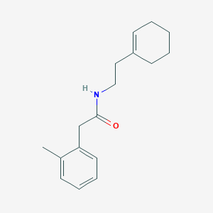 molecular formula C17H23NO B221356 N-[2-(cyclohex-1-en-1-yl)ethyl]-2-(2-methylphenyl)acetamide 