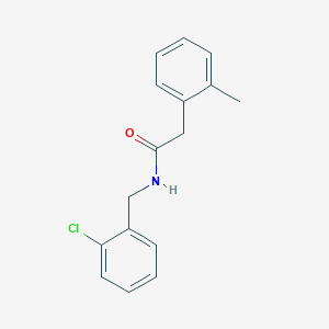 molecular formula C16H16ClNO B221366 N-(2-chlorobenzyl)-2-(2-methylphenyl)acetamide 