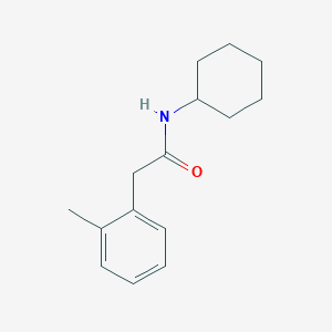 molecular formula C15H21NO B221369 N-cyclohexyl-2-(2-methylphenyl)acetamide 