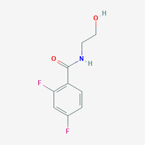 molecular formula C9H9F2NO2 B221377 2,4-difluoro-N-(2-hydroxyethyl)benzamide 