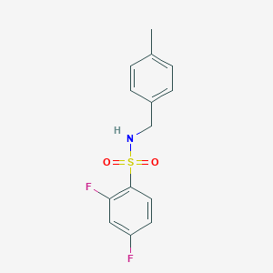 2,4-difluoro-N-(4-methylbenzyl)benzenesulfonamide