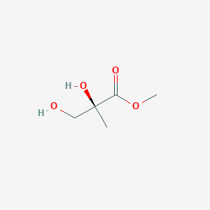 molecular formula C5H10O4 B022138 (2S)-2,3-Dihydroxy-2-methyl-propanoic acid methyl ester CAS No. 147501-85-7