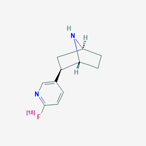 molecular formula C11H13FN2 B221409 2-(2-Fluoro-5-pyridyl)-7-azabicyclo(2.2.1)heptane CAS No. 185110-47-8