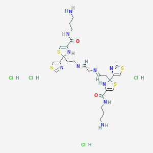 molecular formula C26H40Cl4N10O2S4 B221473 Pdc-bithiazol-EDA CAS No. 160732-26-3
