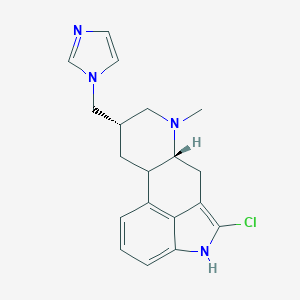molecular formula C14H12Cl2O2 B221525 (5R,8S,10R)-2-Chloro-6-methyl-8-(1H-imidazol-1-ylmethyl)ergoline CAS No. 162070-34-0