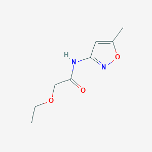 molecular formula C8H12N2O3 B221598 2-ethoxy-N-(5-methyl-1,2-oxazol-3-yl)acetamide 