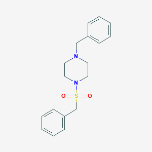 molecular formula C18H22N2O2S B221628 1-Benzyl-4-(benzylsulfonyl)piperazine 