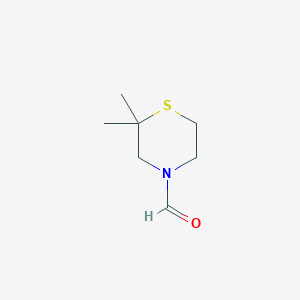 molecular formula C7H13NOS B022163 2,2-Dimethylthiomorpholine-4-carbaldehyde CAS No. 111093-51-7