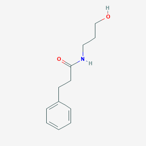 molecular formula C12H17NO2 B221639 N-(3-hydroxypropyl)-3-phenylpropanamide 