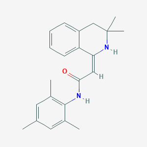 molecular formula C11H10N2O3 B221651 2-(3,4-Dihydro-3,3-dimethyl-1(2H)-isoquinolinylidene)-N-(2,4,6-trimethylphenyl)acetamide CAS No. 170658-20-5