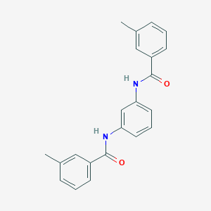 molecular formula C22H20N2O2 B221653 3-methyl-N-{3-[(3-methylbenzoyl)amino]phenyl}benzamide 
