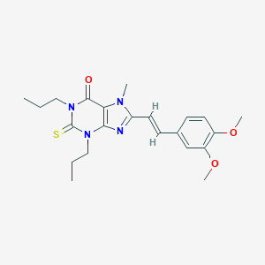 (E)-8-(3,4-Dimethoxystyryl)-7-methyl-1,3-dipropyl-2-thioxanthine
