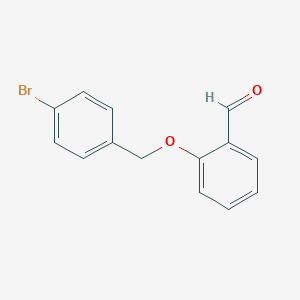 molecular formula C14H11BrO2 B022169 2-[(4-溴苯甲基)氧基]苯甲醛 CAS No. 101046-14-4