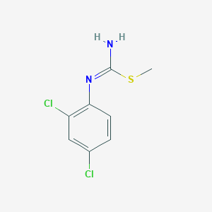 molecular formula C8H8Cl2N2S B221719 methyl N'-(2,4-dichlorophenyl)carbamimidothioate 
