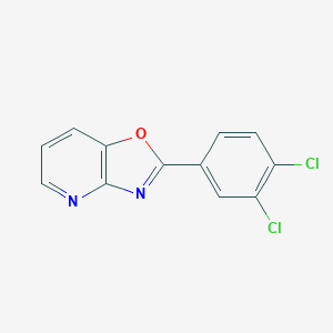 molecular formula C12H6Cl2N2O B221727 2-(3,4-Dichlorophenyl)oxazolo(4,5-B)pyridine 