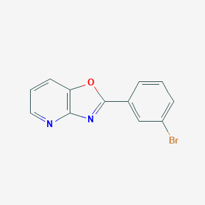molecular formula C12H7BrN2O B221729 2-(3-Bromophenyl)oxazolo[4,5-b]pyridine 