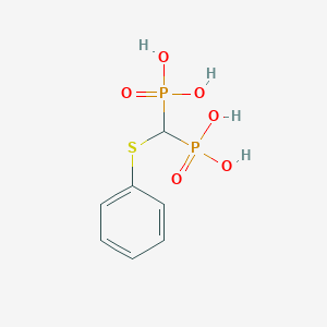 molecular formula C7H10O6P2S B022174 去氯替卢地酸 2-甲基-2-丙胺 CAS No. 89987-43-9