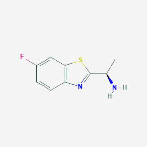 molecular formula C9H9FN2S B221979 (R)-1-(6-氟苯并[D]噻唑-2-基)乙胺 CAS No. 185949-48-8