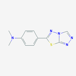 molecular formula C11H11N5S B221998 N,N-dimethyl-4-([1,2,4]triazolo[3,4-b][1,3,4]thiadiazol-6-yl)aniline 