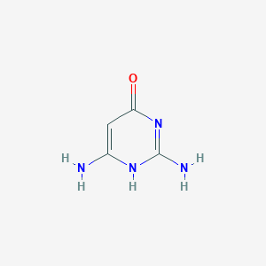 molecular formula C4H6N4O B022201 2,4-二氨基-6-羟基嘧啶 CAS No. 100643-27-4