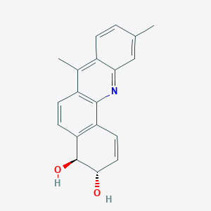 molecular formula C19H17NO2 B222019 trans-3,4-Dihydro-3,4-dihydroxy-7,10-dimethylbenz[C]acridine CAS No. 160637-30-9
