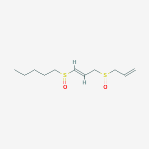 molecular formula C11H20O2S2 B222053 1-((3-(2-Propenylsulfinyl)-1-propenyl)sulfinyl)pentane CAS No. 169132-67-6