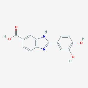 molecular formula C14H10N2O4 B222060 3,4-Dihydroxy-2-phenyl-1H-benzimidazole-5-carboxylic acid CAS No. 174533-99-4