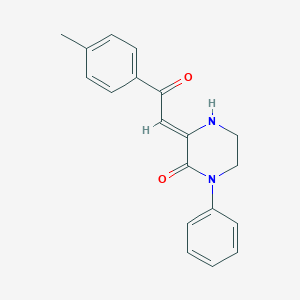 3-(2-(4-Methylphenyl)-2-oxoethylidene)-1-phenylpiperazinone