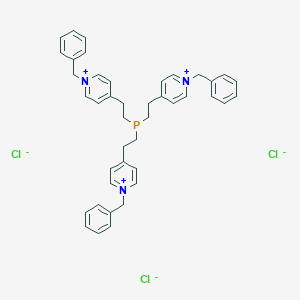 molecular formula C42H45Cl3N3P B222216 Tris(2-(4-(1-benzylpyridinio))ethyl)phosphinoxide trichloride CAS No. 182048-56-2
