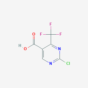 molecular formula C6H2ClF3N2O2 B222266 2-氯-4-(三氟甲基)嘧啶-5-甲酸 CAS No. 188781-17-1
